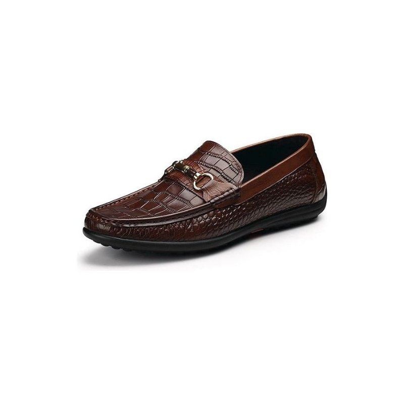 Instappers Heren Ademende Casual Loafers - Koffie