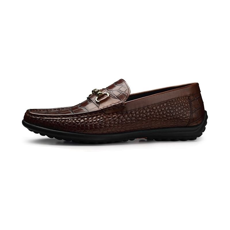 Instappers Heren Ademende Casual Loafers - Koffie