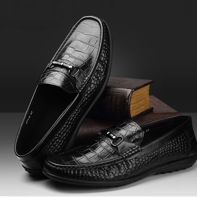 Instappers Heren Ademende Casual Loafers - Zwart