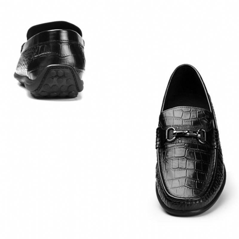 Instappers Heren Ademende Casual Loafers - Zwart