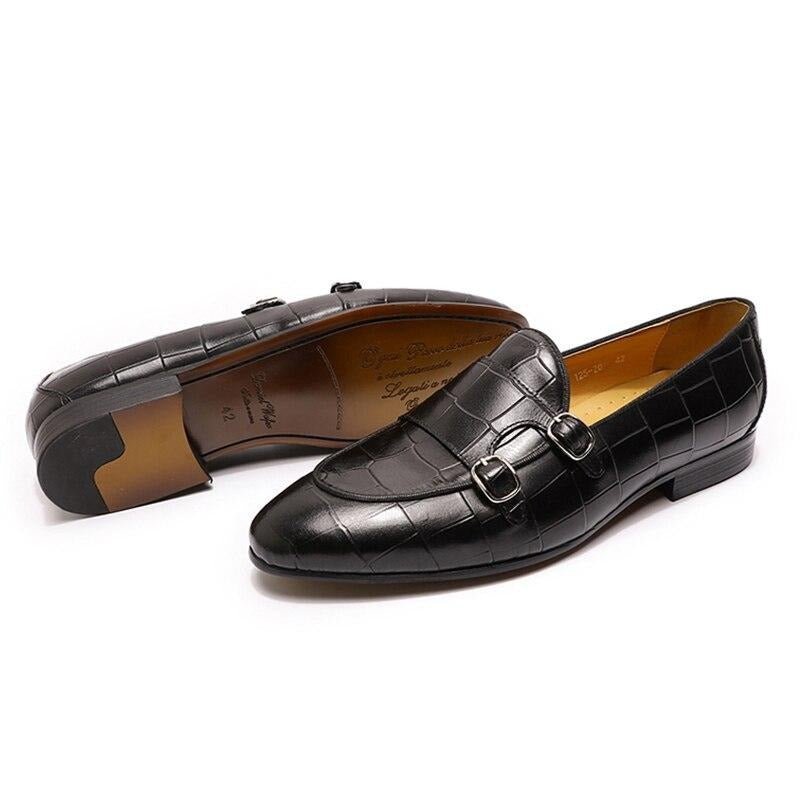 Loafers Heren Alliluxe Exotische Instaploafers - Zwart