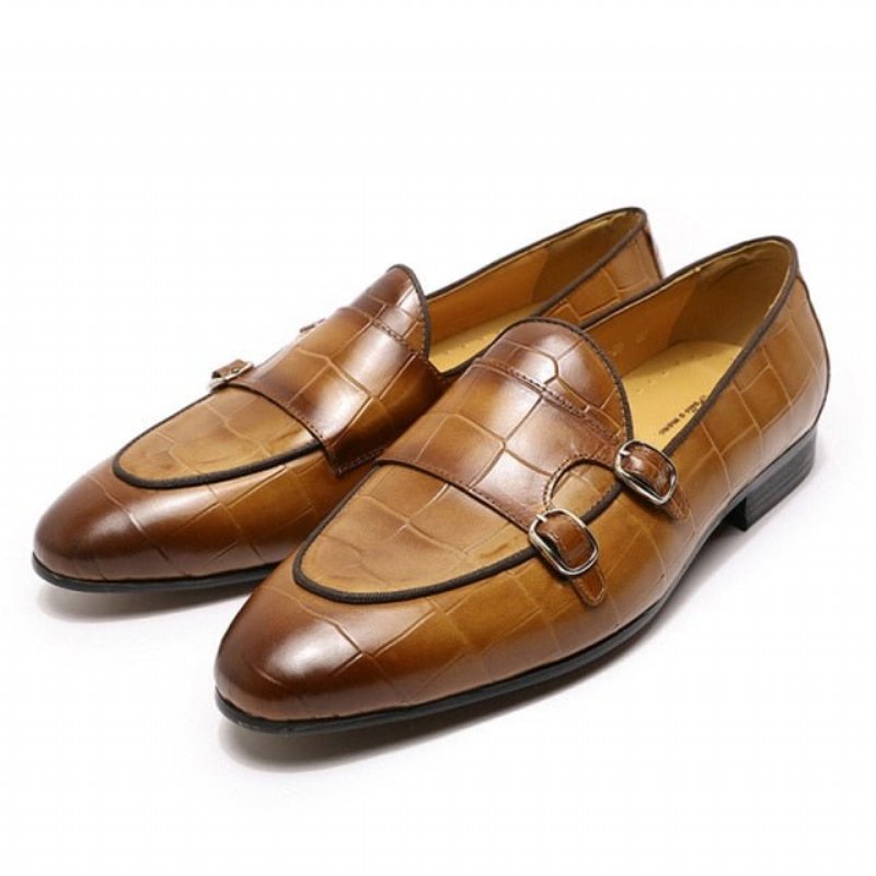 Loafers Heren Alliluxe Exotische Instaploafers - Koffie