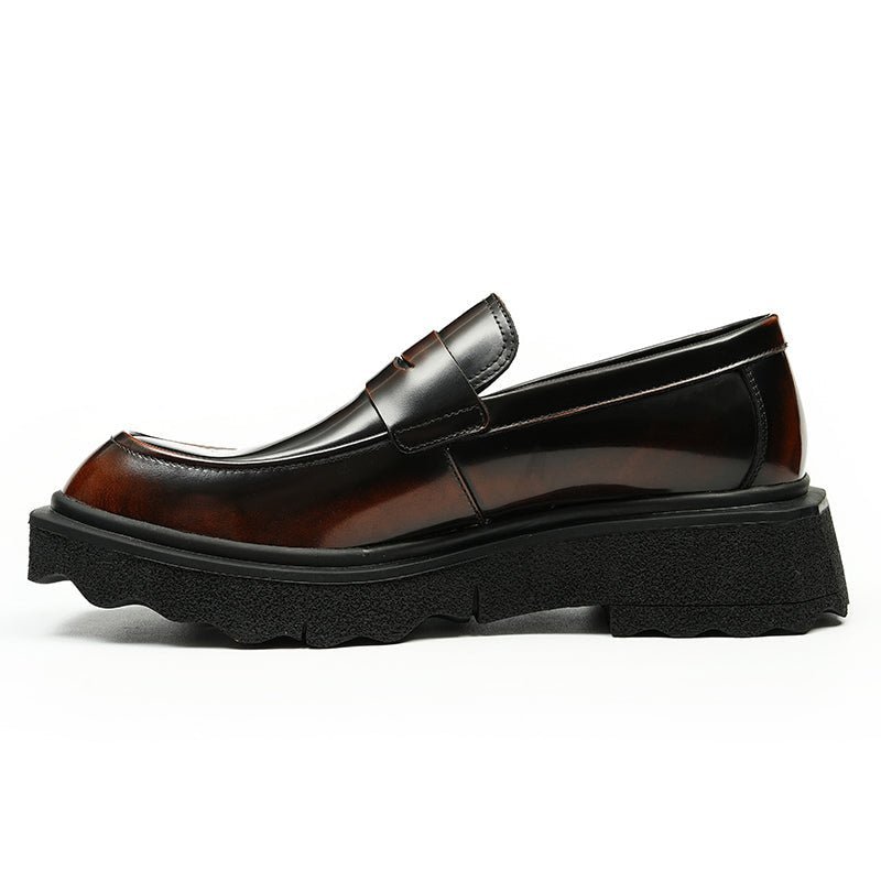 Loafers Heren Aquaguard-instaploafers Met Reliëf - Koffie