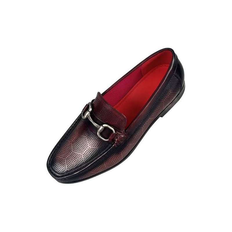 Loafers Heren Elegante Instaploafers Echt Leer - Koffie