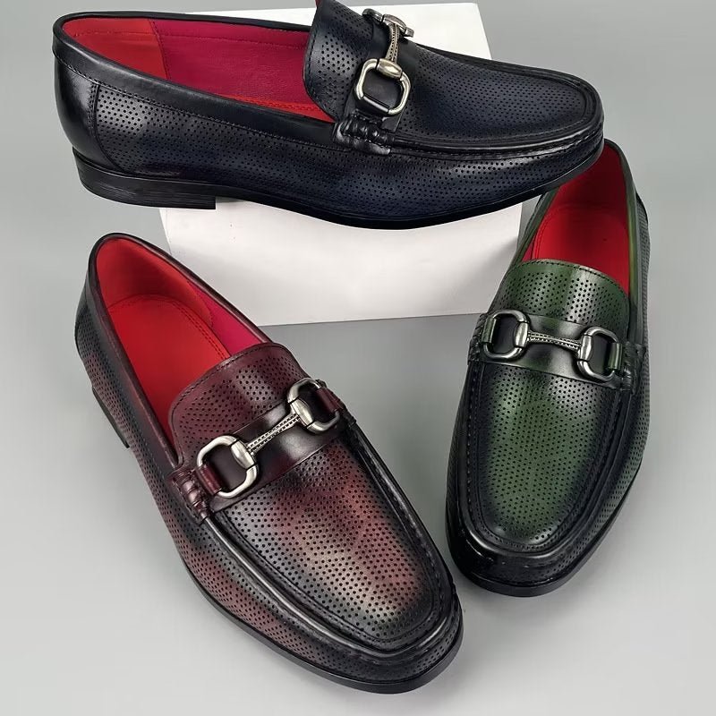 Loafers Heren Elegante Instaploafers Echt Leer - Koffie