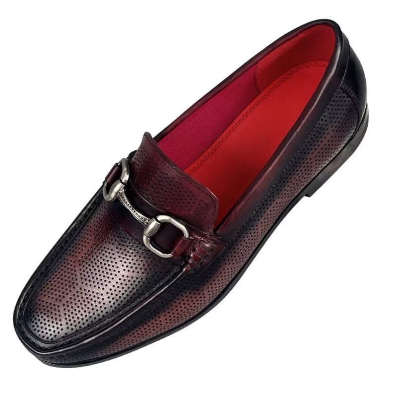 Loafers Heren Elegante Instaploafers Echt Leer - Koffie