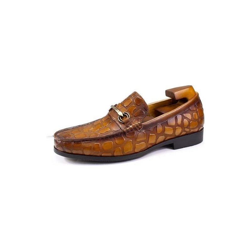 Loafers Heren Exotisch Krokodillenleer Stijlvolle Instaploafers