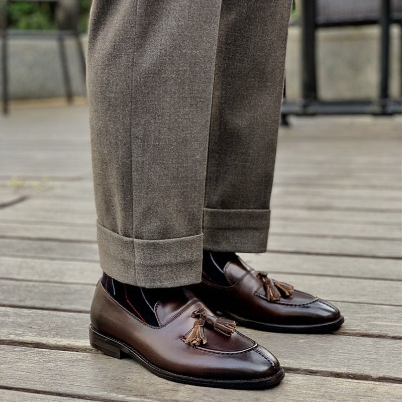 Loafers Heren Exotisch Leer Oxford-instappers - Koffie