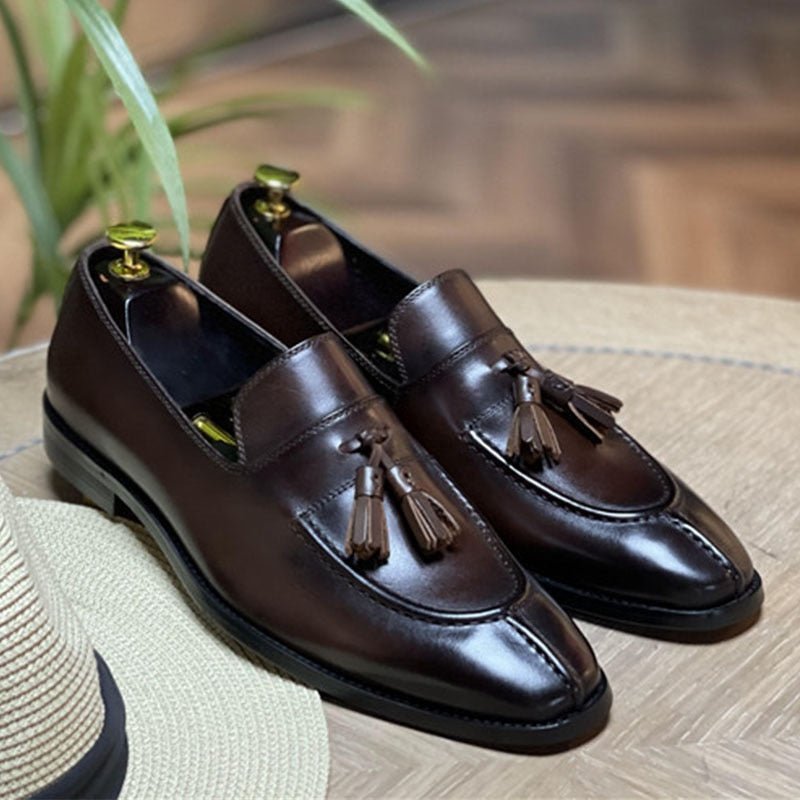 Loafers Heren Exotisch Leer Oxford-instappers - Koffie