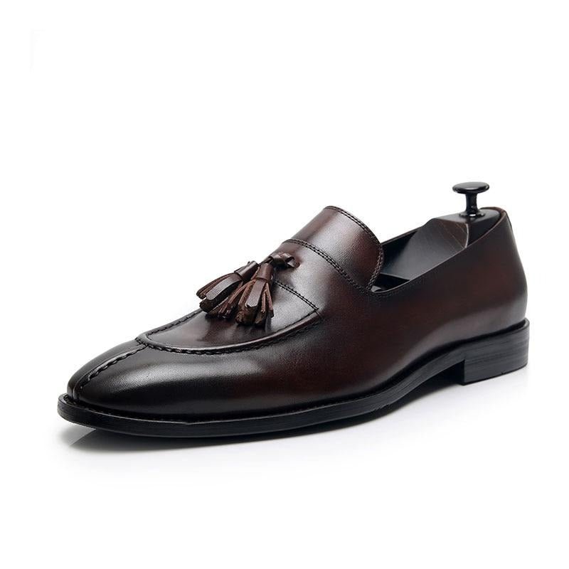 Loafers Heren Exotisch Leer Oxford-instappers - Koffie