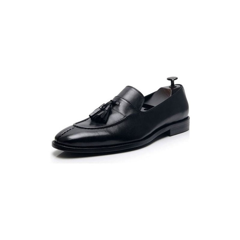 Loafers Heren Exotisch Leer Oxford-instappers - Zwart