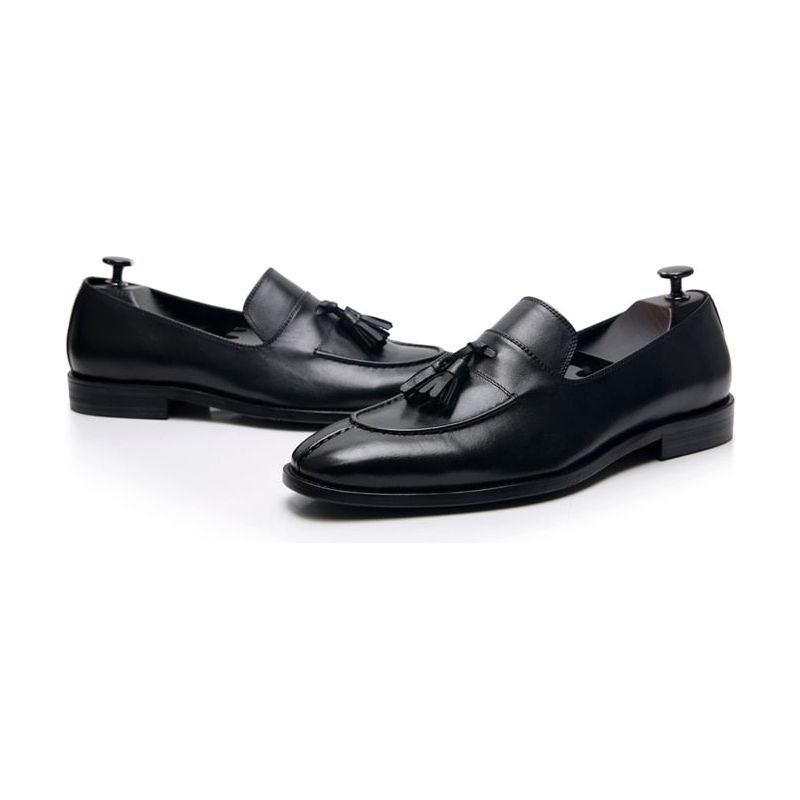 Loafers Heren Exotisch Leer Oxford-instappers - Zwart