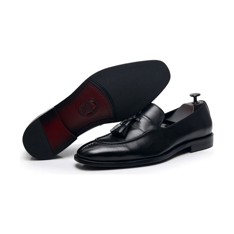 Loafers Heren Exotisch Leer Oxford-instappers - Zwart