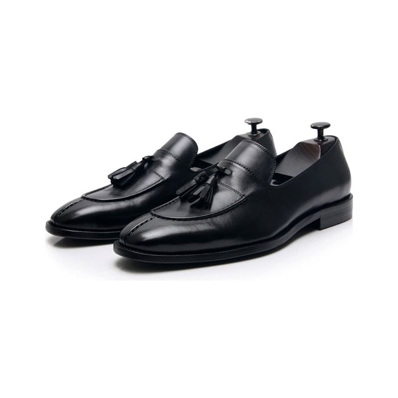 Loafers Heren Exotisch Leer Oxford-instappers - Zwart