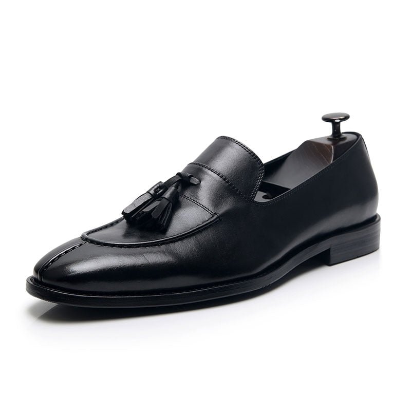 Loafers Heren Exotisch Leer Oxford-instappers - Zwart