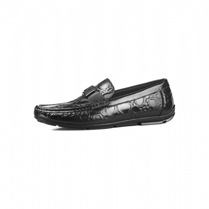 Loafers Heren Exotische Chique Crocflex Instaploafers - Zwart 2