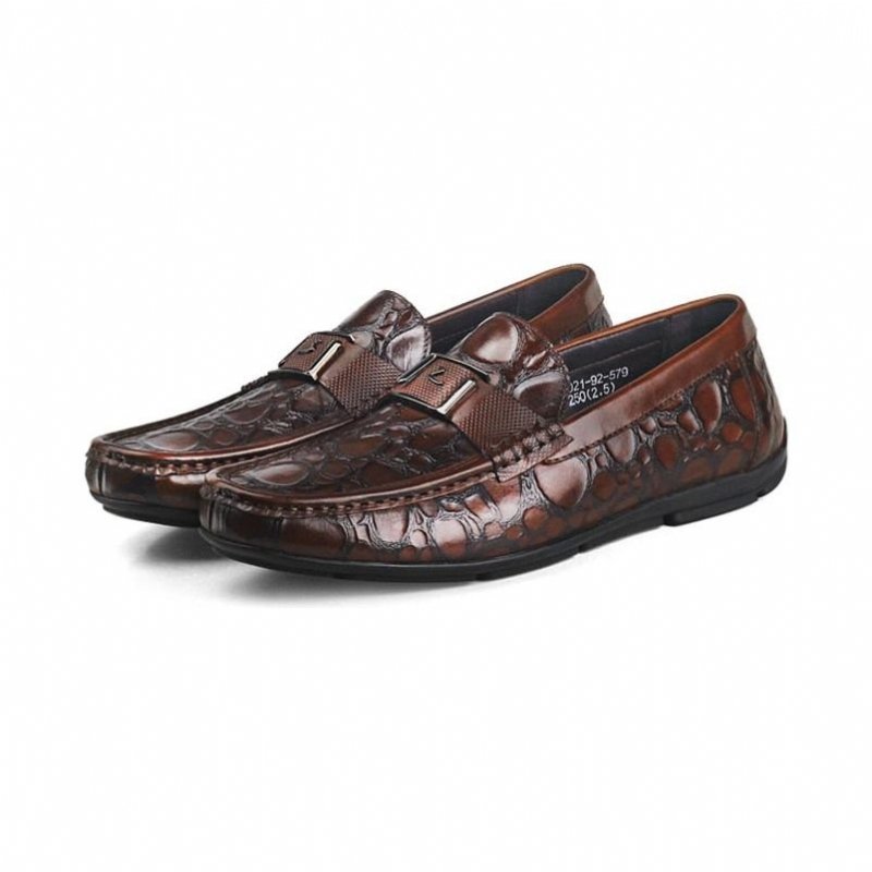 Loafers Heren Exotische Chique Crocflex Instaploafers - Rood 2