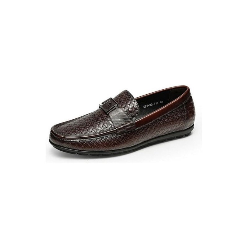 Loafers Heren Exotische Chique Crocflex Instaploafers - Koffie