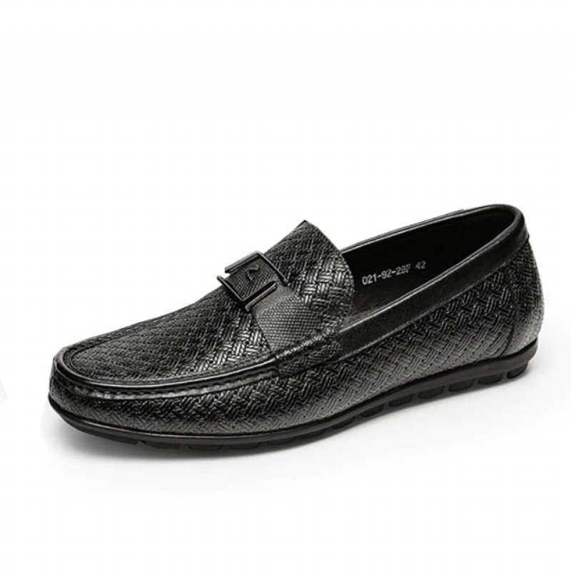 Loafers Heren Exotische Chique Crocflex Instaploafers - Zwart