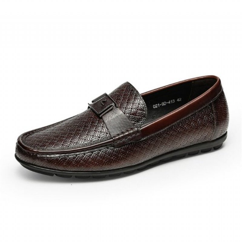 Loafers Heren Exotische Chique Crocflex Instaploafers - Koffie