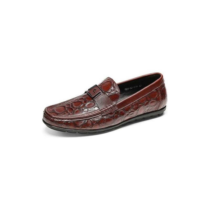 Loafers Heren Exotische Chique Crocflex Instaploafers - Rood