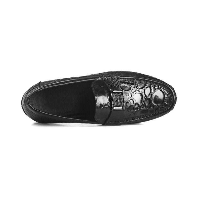 Loafers Heren Exotische Chique Crocflex Instaploafers - Zwart 2