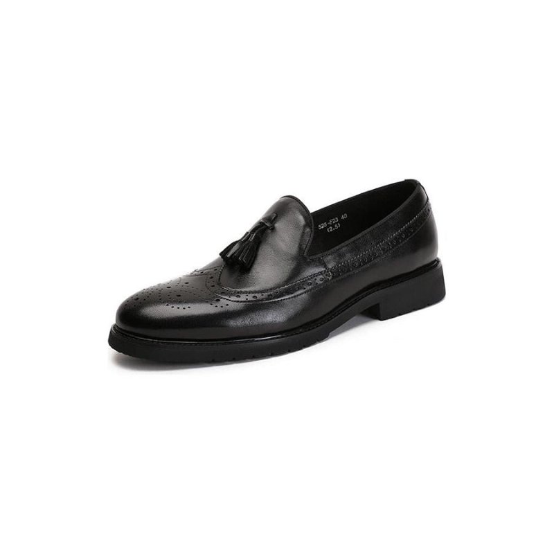 Loafers Heren Exotische Instapbrogueschoenen - Zwart