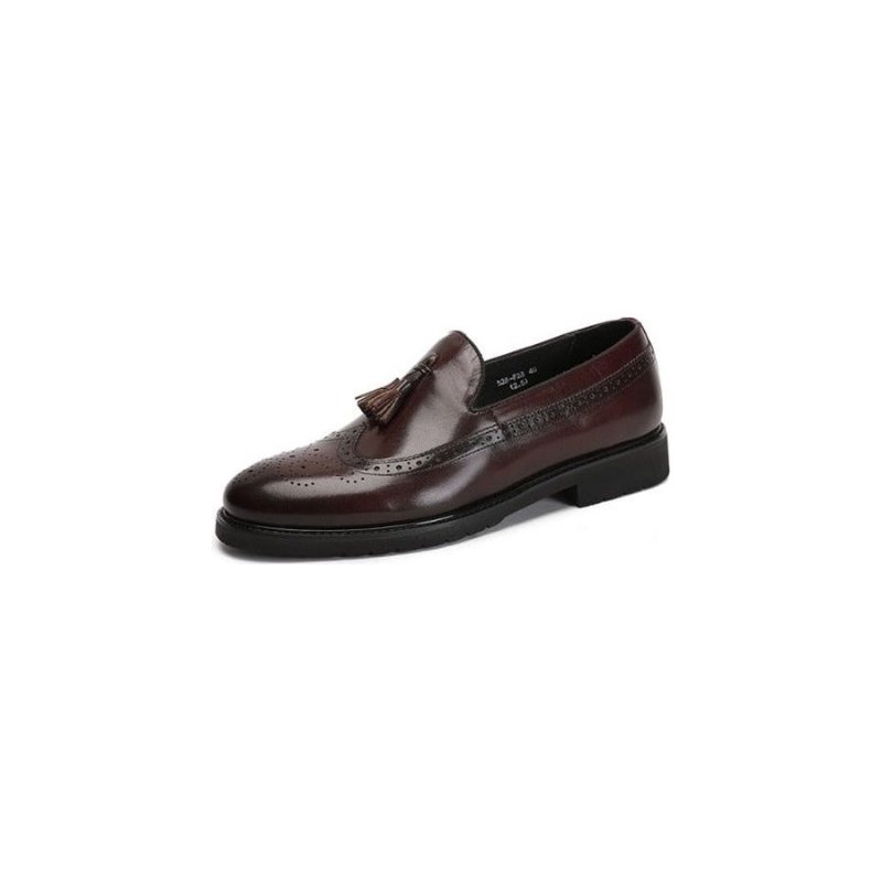 Loafers Heren Exotische Instapbrogueschoenen - Koffie