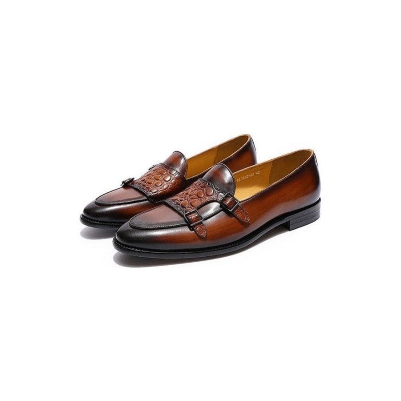 Loafers Heren Exotische Instaploafers - Koffie