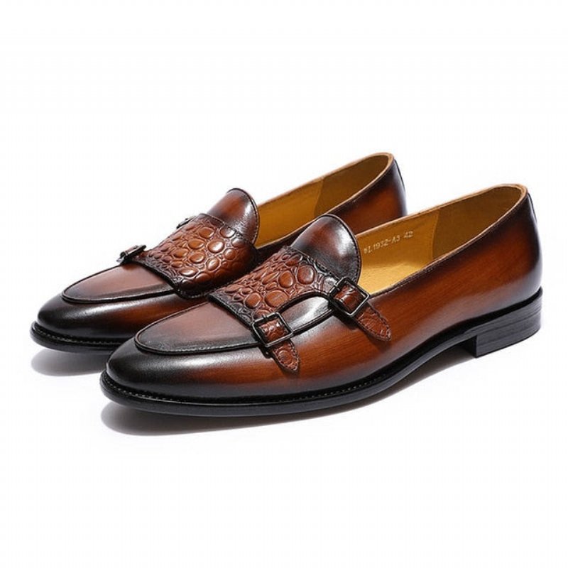 Loafers Heren Exotische Instaploafers - Koffie