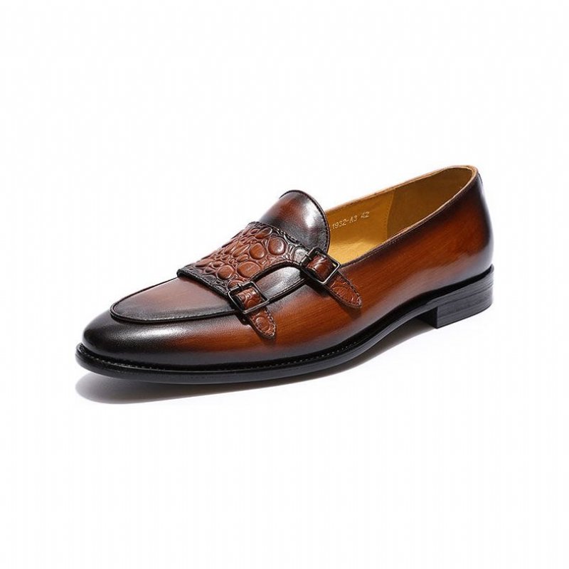 Loafers Heren Exotische Instaploafers - Koffie