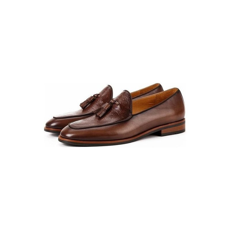 Loafers Heren Exotische Instaploafers - Koffie