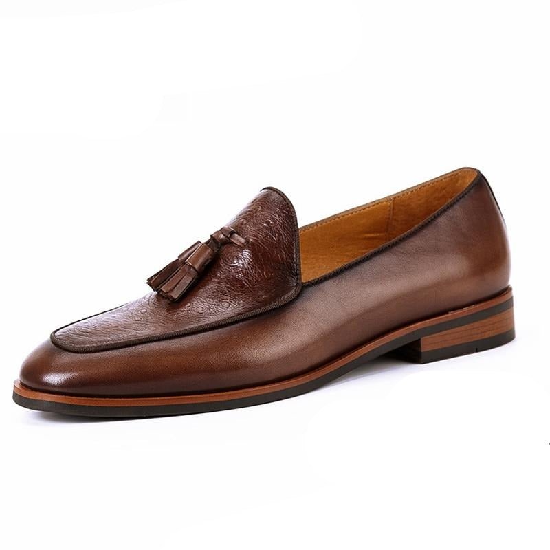 Loafers Heren Exotische Instaploafers - Koffie