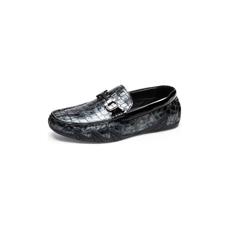 Loafers Heren Exotische Instaploafers Met Metalen Neus