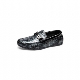 Loafers Heren Exotische Instaploafers Met Metalen Neus