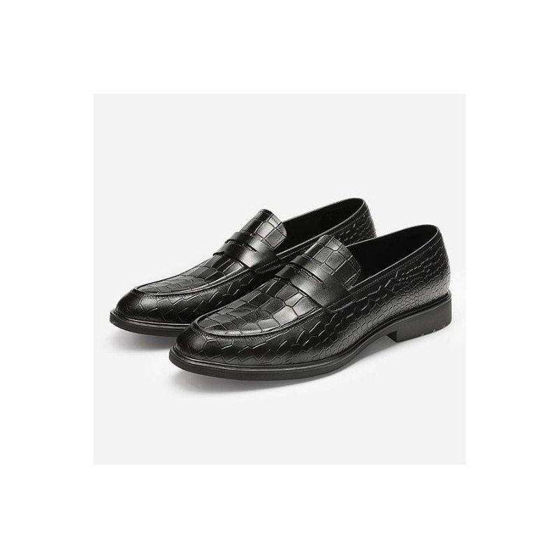 Loafers Heren Exotische Leren Instapbrogue-loafers