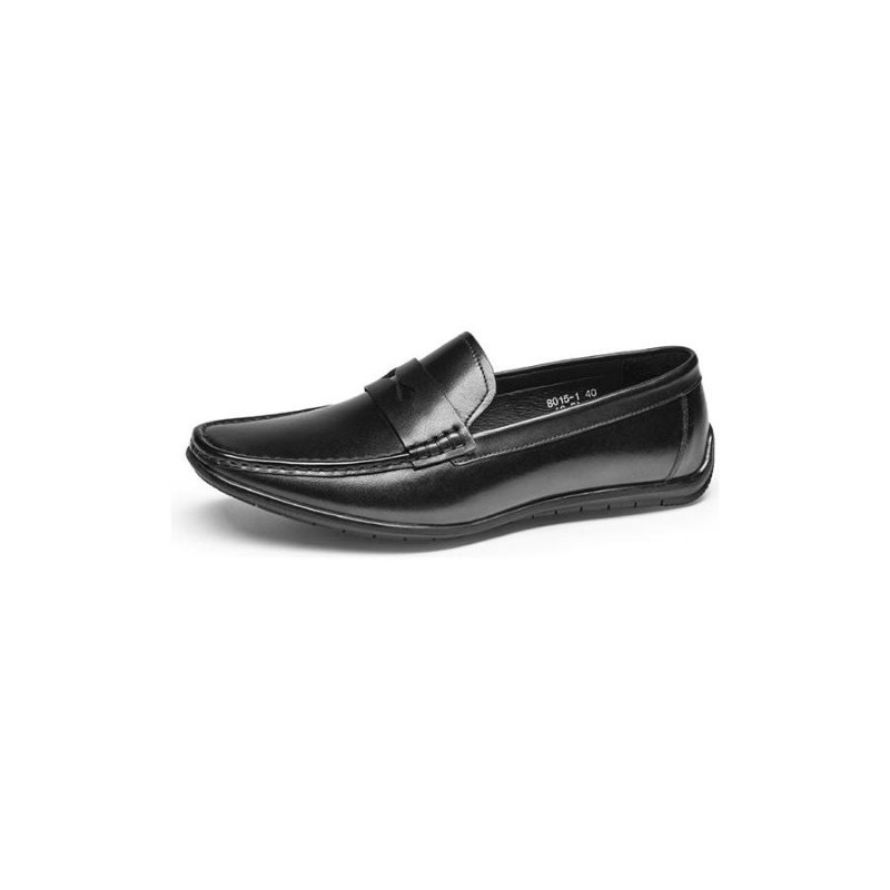 Loafers Heren Exotische Leren Instappers Met Vierkante Neus