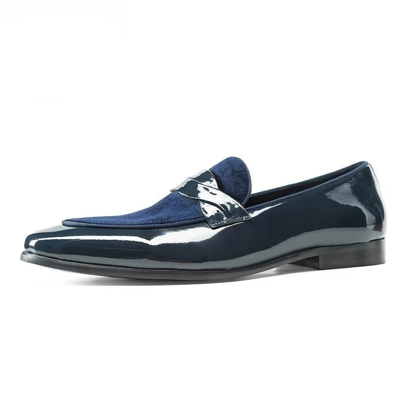 Loafers Heren Exotische Met Veters - Zwart