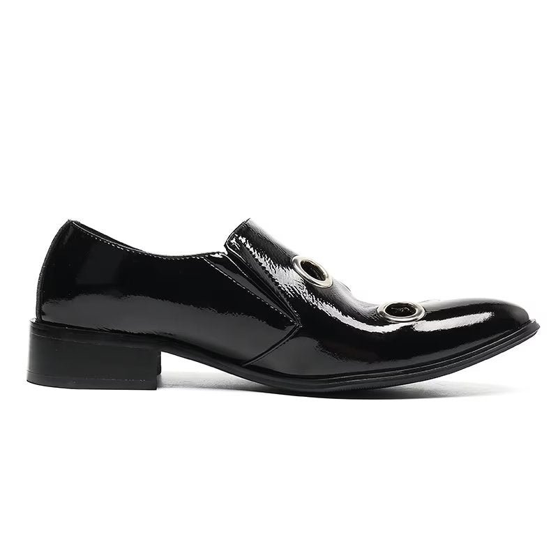 Loafers Heren Flitsende Instaploafers Met Patroon - Zwart