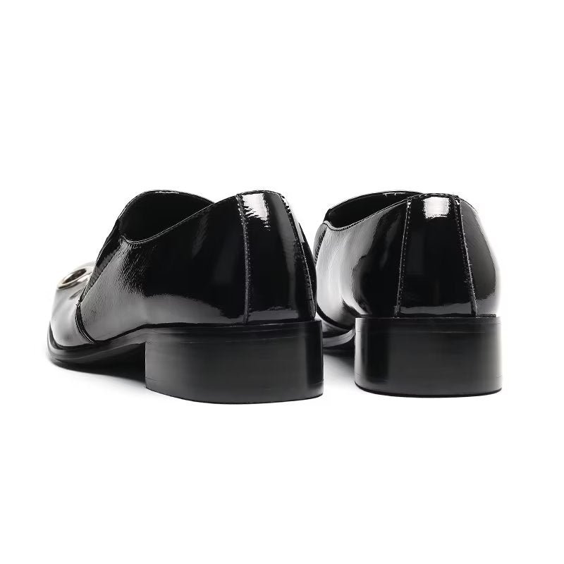 Loafers Heren Flitsende Instaploafers Met Patroon - Zwart