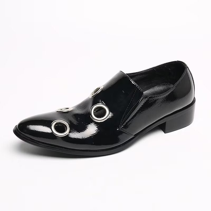 Loafers Heren Flitsende Instaploafers Met Patroon - Zwart