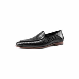 Loafers Heren Formele Instapbrogues Reliëfleer