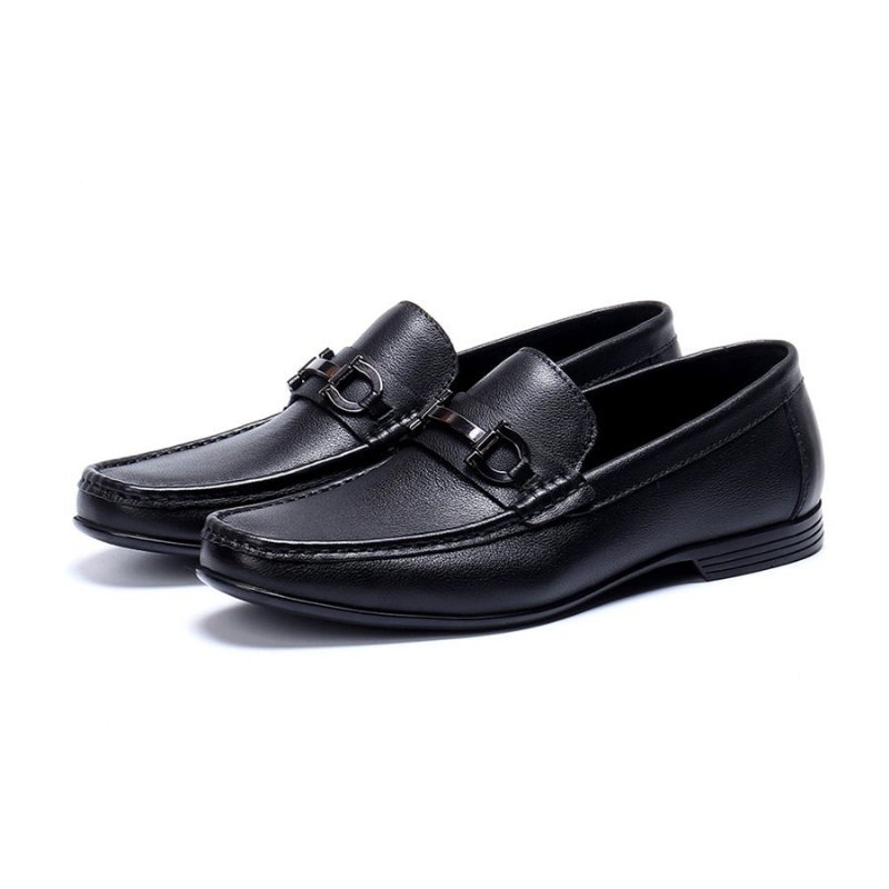 Loafers Heren Hazel Luxe Leren Instappers - Zwart