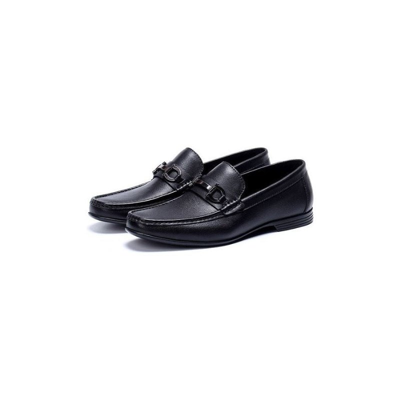 Loafers Heren Hazel Luxe Leren Instappers - Zwart