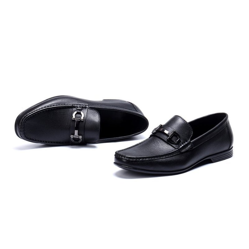 Loafers Heren Hazel Luxe Leren Instappers - Zwart