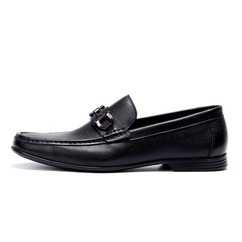 Loafers Heren Hazel Luxe Leren Instappers - Zwart