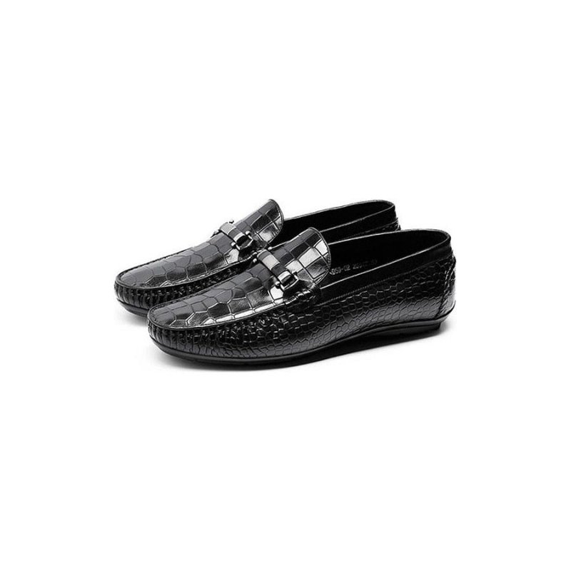 Loafers Heren Instaploafers Met Exotische Textuur