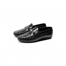 Loafers Heren Instaploafers Met Exotische Textuur