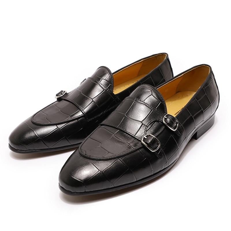 Loafers Heren Instaploafers Met Monniksband - Zwart