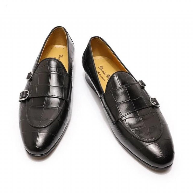 Loafers Heren Instaploafers Met Monniksband - Zwart